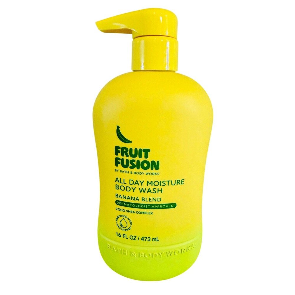 Bath & Body Works Fruit Fusion Banana Blend All Day Moisture Body Wash 16oz Pump